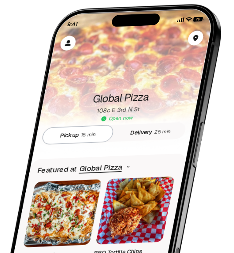 Global Pizza app preview